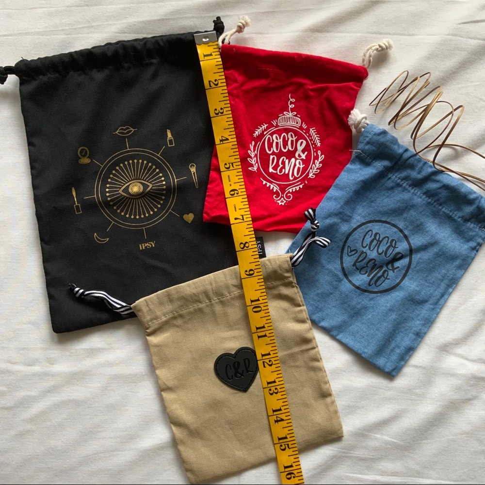 Set Of 4 Drawstring Pouches - image 3